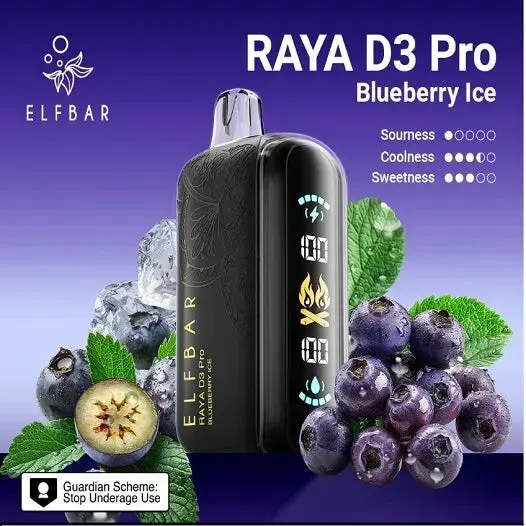 Elf Bar Raya D3 Pro 30K Blueberry Ice